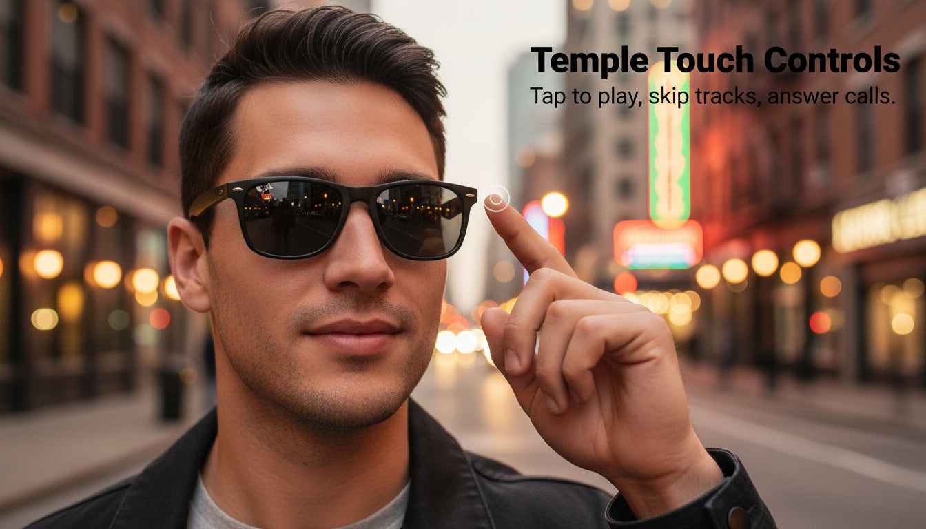 Audio Smart Sunglasses with Clear Lens