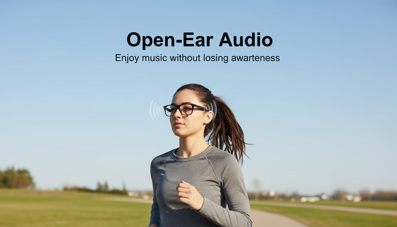 Audio Smart Sunglasses with Clear Lens